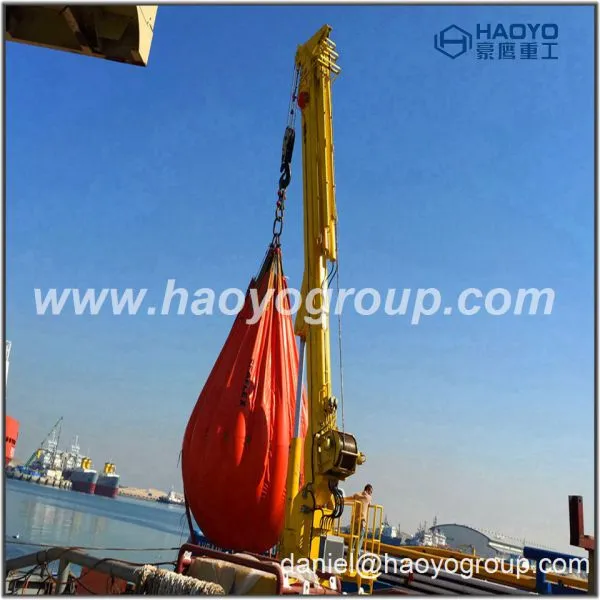 Marine/High Quality Low Price 0.85T 31M Telescopic Boom Marine Crane All Rotation Slewing Crane photo-2