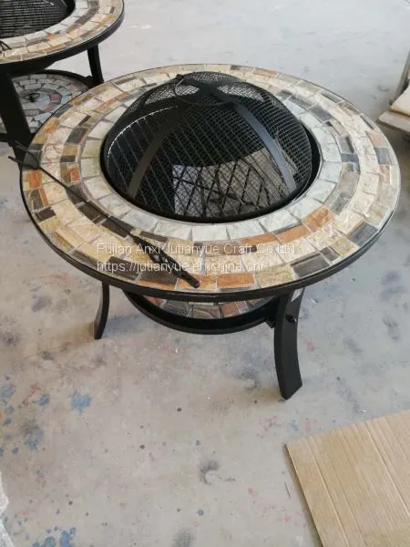 Outdoor Metal Brazier Square Table Firepit Garden Patio Heater/BBQ/Ice Pit With Waterproof Cover (Fire Pit & Grill) photo-2