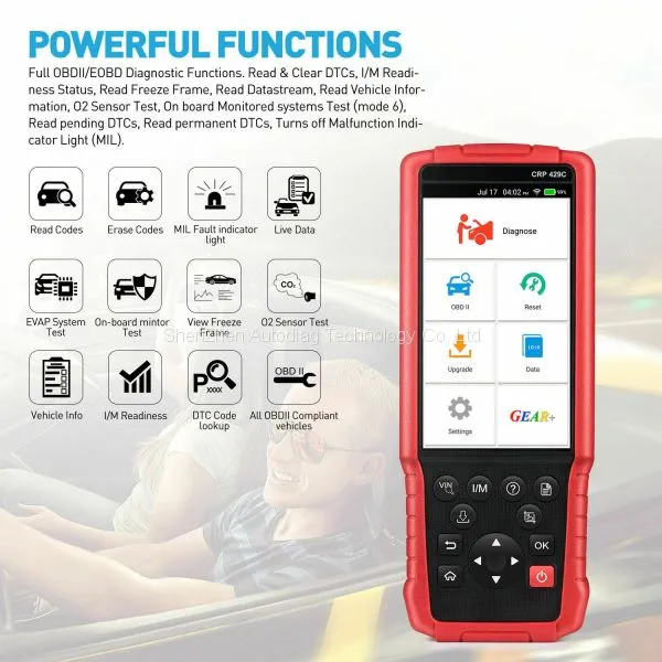 Original LAUNCH X431 CRP429C OBD2 Fault Code Reader Reset Diagnostic Scan Tool photo-5