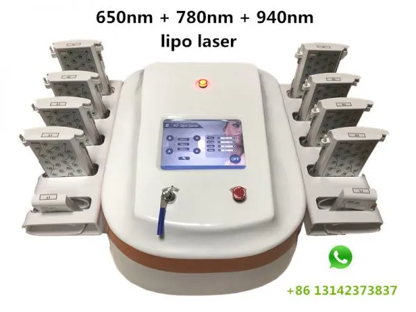 3 Wavelength 650nm 780nm 940nm Lipolaser 3D Slimming Machine Non-invasive Fat Removal Weight Loss Equipment