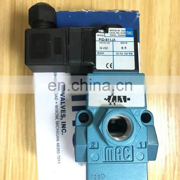 Original USA MAC Solenoid Valve 55B-12-PI-611JA With Coil 24VDC PIS-611JA photo-2
