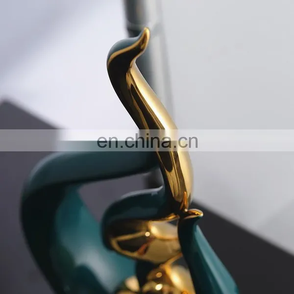 Hot Selling Abstract Art Custom Porcelain Handmade Craft Statue for Home Decoration Ornament photo-2