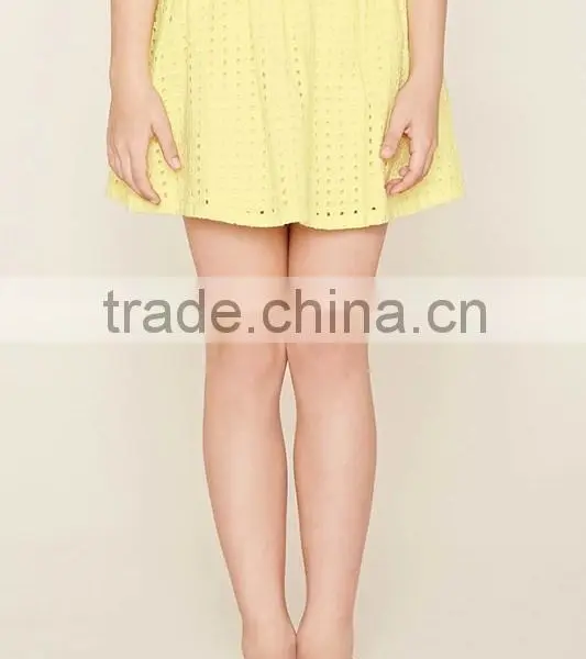 Wholsale Girls Wearing Short Skirts 2016 Cotton Fabric Mini Skirt Supplier's Choice photo-4