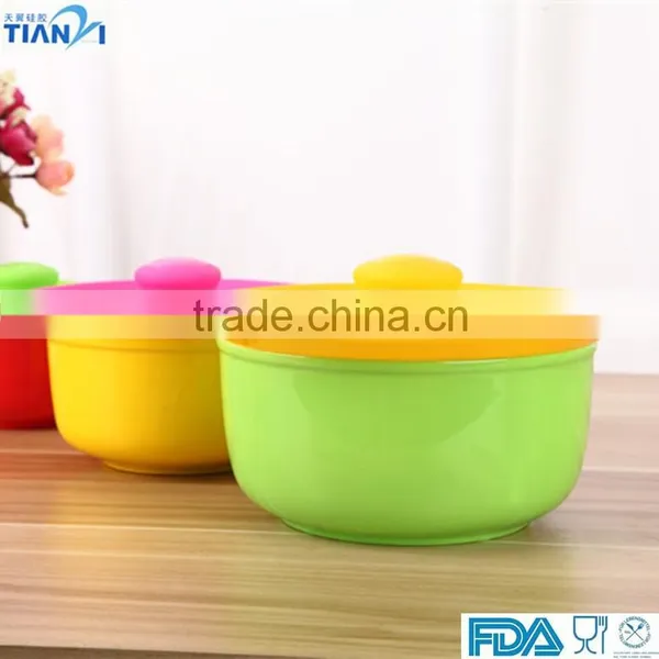 3PCS Food Grade Silicone Bowl Cover Fresh Cover For Fruit Bowl Silicone Bowl Cover/Bowl Lid photo-2