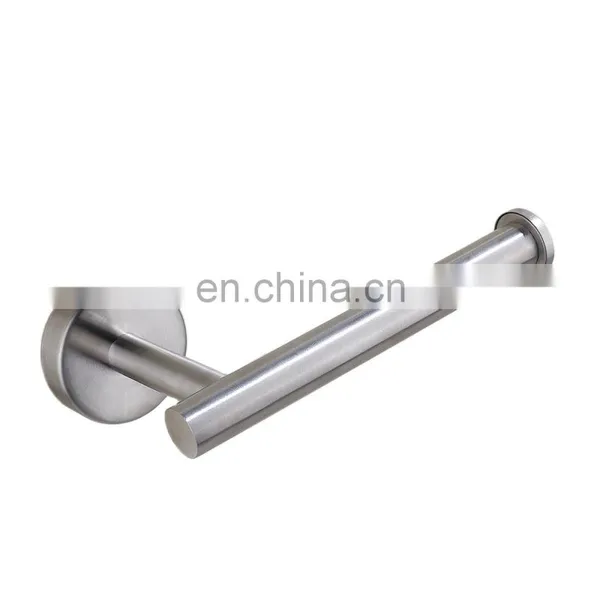 Wall Mount Toilet Paper Holder Stainless Steel Bathroom Tissue Holder With Mobile Phone Storage Shelf photo-4