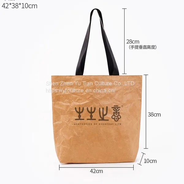 Tyvek Paper Bag Blank Spot Wholesale Portable Environment-friendly Waterproof Tear Resistant DuPont Paper Bag photo-3