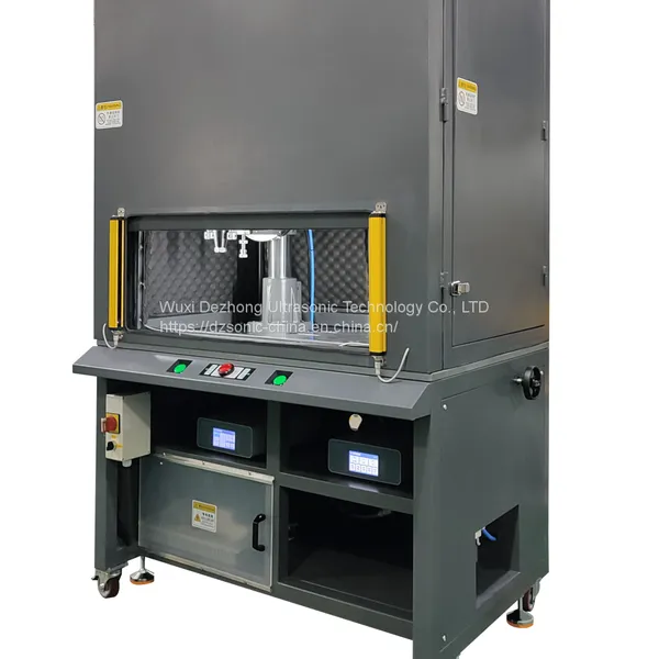 Ultrasonic Thickening Acoustic Enclosure Matching Floor Type Double Head Ultrasonic Welding Machine