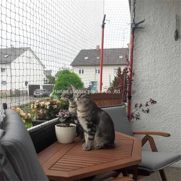 Cat Protection Net for Balcony, 4x3 m 6x3 m 8x3 m Black Cat Net Wire Reinforced With Fixing Rope and Accessories photo-4