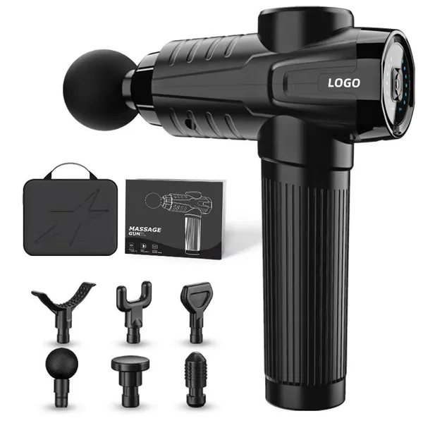 Fitness Equipment Exercise Gear Home Gym Electronic Massage Gun 7.4V Fascia Gun 7 Gears With 4 Heads