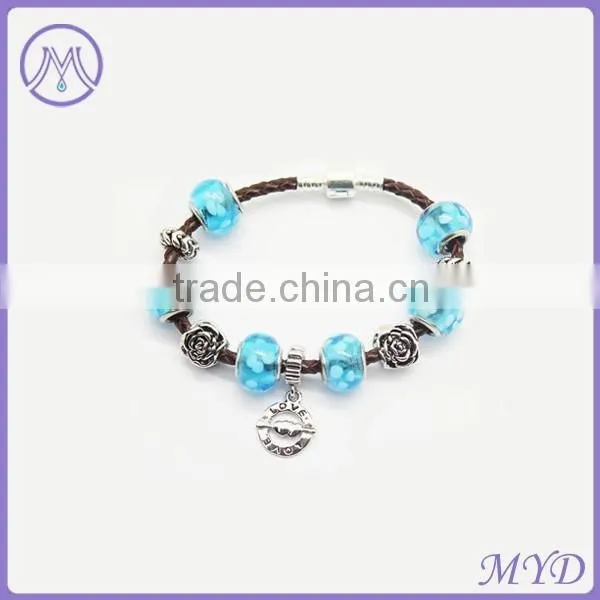 Fashion Leather Beaded Bracelet photo-6