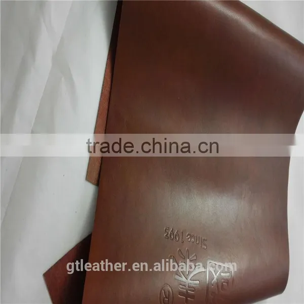 Genuine Finished Shiny Leather for Leather Car Key Cover photo-3