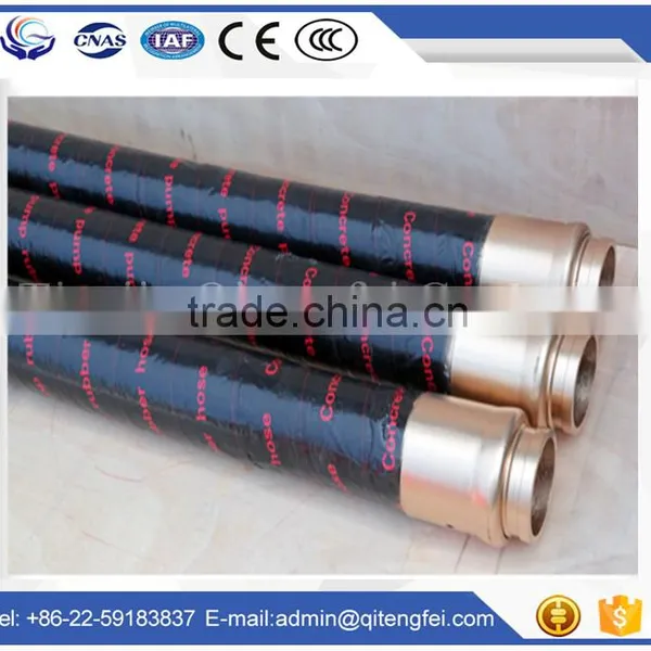 DN125*3M Concrete Pump Rubber Hoses 2 Plies Wire Single End photo-2