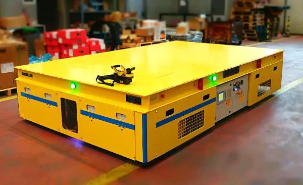 Heavy Duty Aifite Trackless Electric Handling Vehicle Shuttle Across the Workshops photo-5