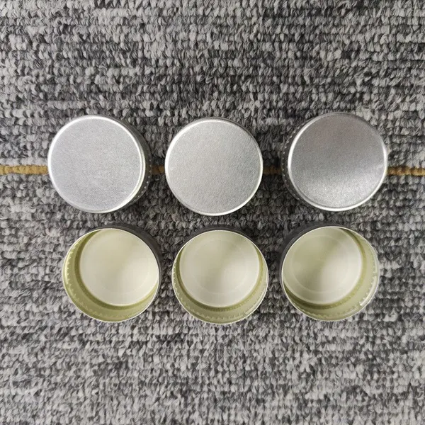 28mm Aluminum Tamper Evident Screw Cap Screw Thread Aluminum Pilfer Proof Cap