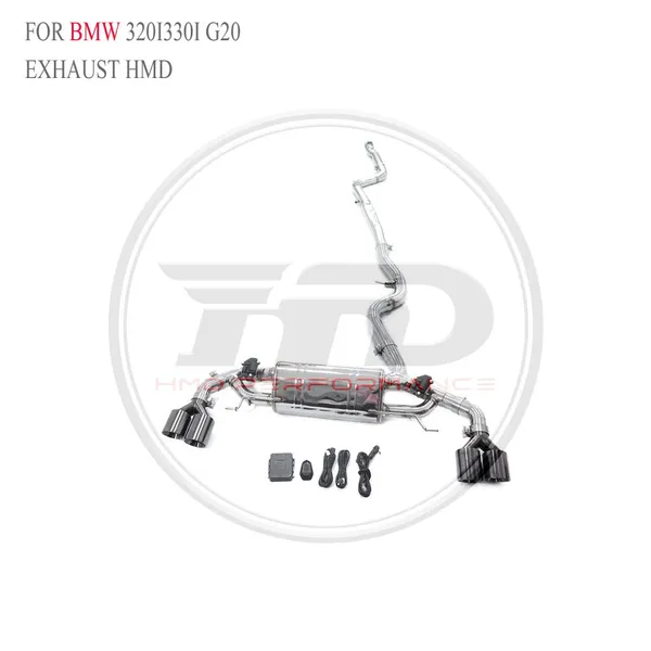 HMD SS304 Exhaust Catback for BMW 320i 420i F30 F36/ 320I G20/320i 330i G20/420i F36 Muffler With Valve For Cars Whatsapp+86 18946955156 photo-3
