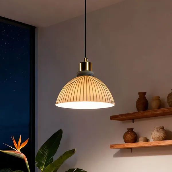 HOMTE Premium Ceramic Lamp Shade OEM Wholesale Porcelain Lamp Shade Supplier photo-3