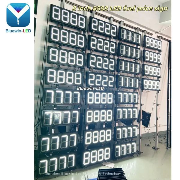 LED Gas Price Sign Manufacturer | Gas Station Fuel Price Display Supplier