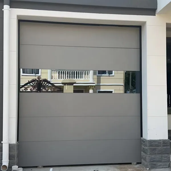 Sectional Garage Door Villa Garage Door Aluminum Alloy See‑through Garage Door Garage Door Panel for