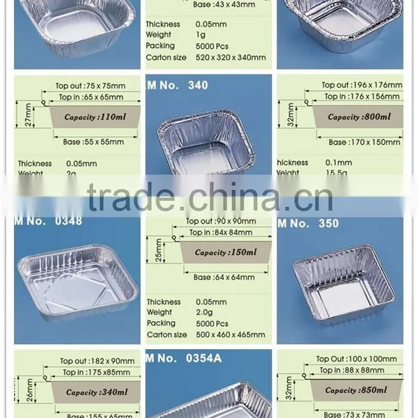 Packing Aluminum Square Tray Steam Full Pan photo-2
