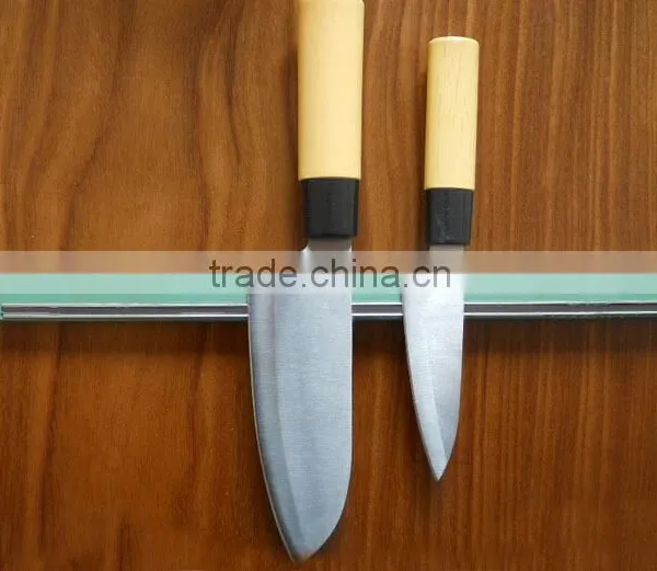 In-stock Factory Price Stainless Steel +PP Kitchen Magnetic Knife Storage Strip Logo Laser Magnetic Knife Holder photo-6