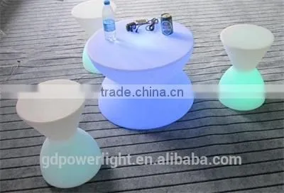 PE Plastic Bar Table With LED Lights and Remote 6040E photo-4
