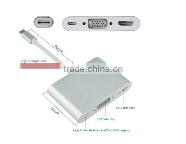 Brilliant Quality High Speed Video Usb 3.1 Type C To Vga/usb3.0/type-c Female photo-6