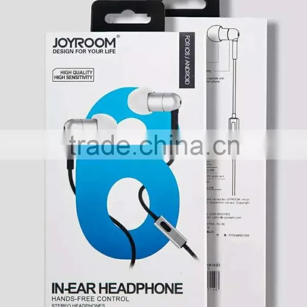 Joyroom JR-E107 1.2m Stereo Metal Earphone 3.5mm for Mobile Phone Music Sport In-ear Headphone With Mic MT-5035 photo-6