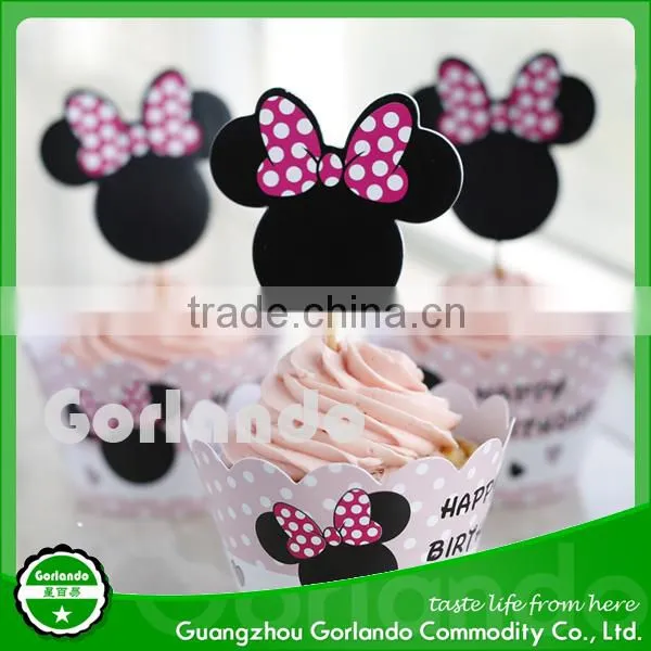 Flag Cupcake Wood Decoration Cake Picks photo-6