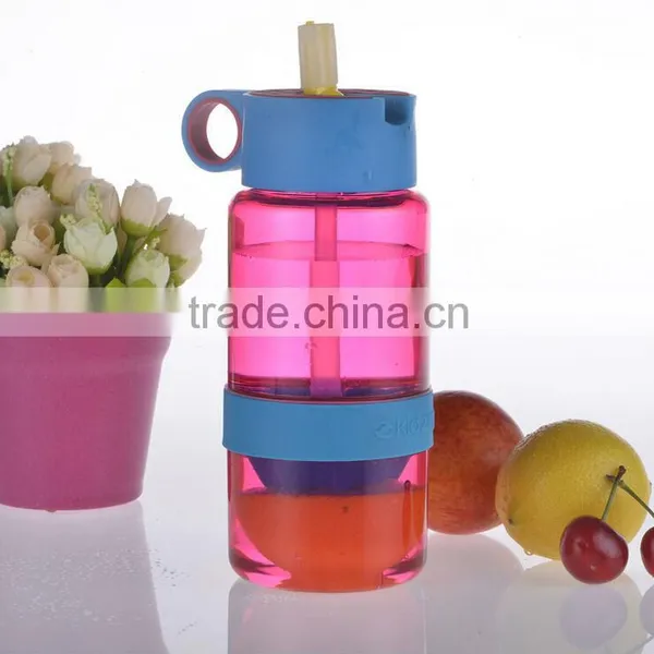 Bpa Free Sport Water Bottle,500ml Plastic Water Bottle Fruit Infuser Water Bottle,tritan Sport Plastic Infuser Bottle