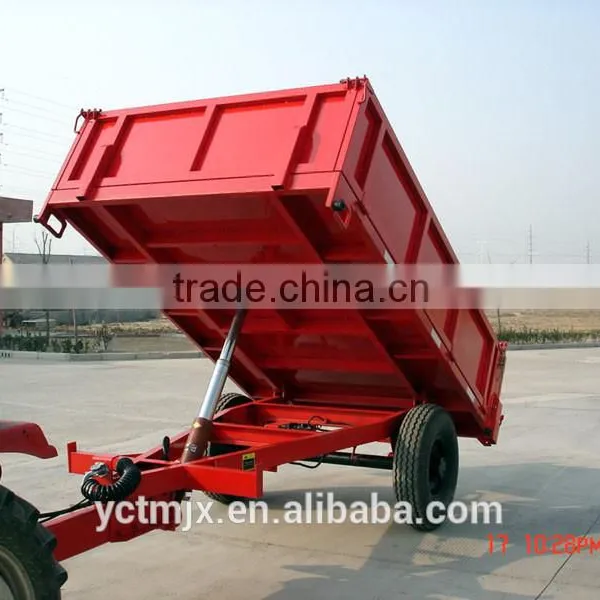 3T Single Axle Trailer Hot Sale Dump Trailer With Crane photo-2