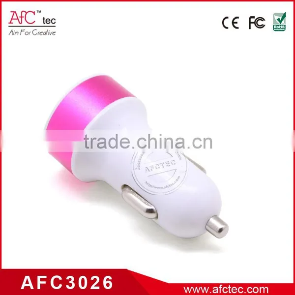 ABS Colorful Hot Sale Wholesale Promotion 2.1a Dual Usb Car Charger photo-5