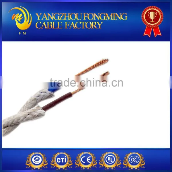 2.0mm2 Cotton Braided PVC Insulation Electric Cable Wire With High Temperature and High Voltage PVC Light Cord photo-4