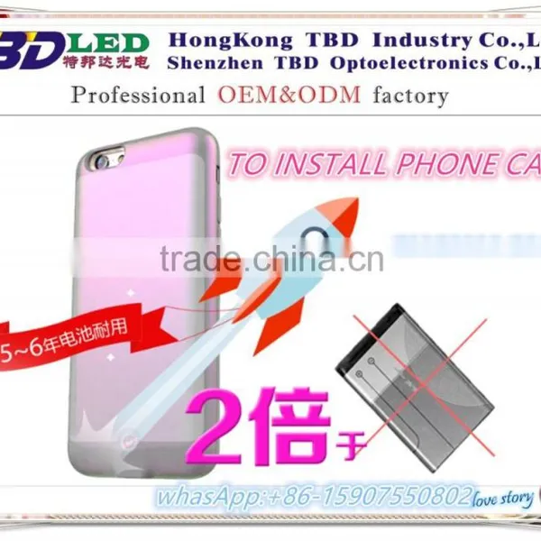 Mini Led Display for IPhone 6/6s Case With Bluetooth photo-6