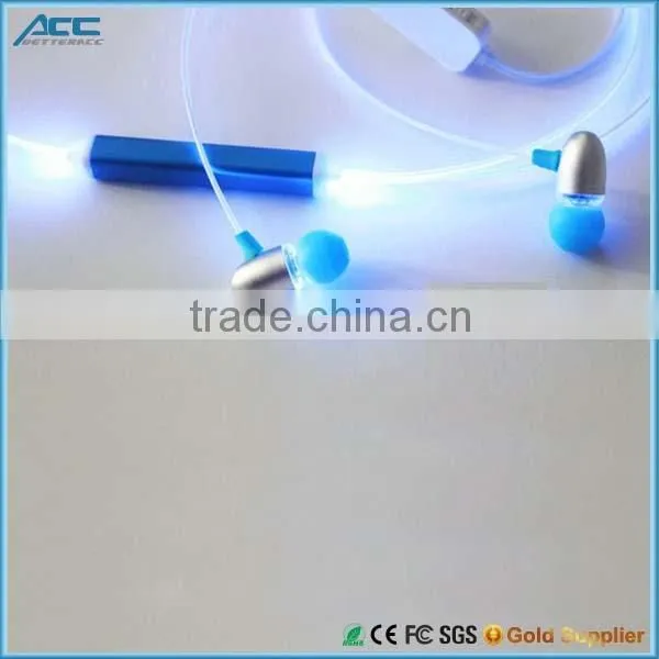 Smartphone Glow EL Headphone Earphone Flashing With Music Playing photo-2