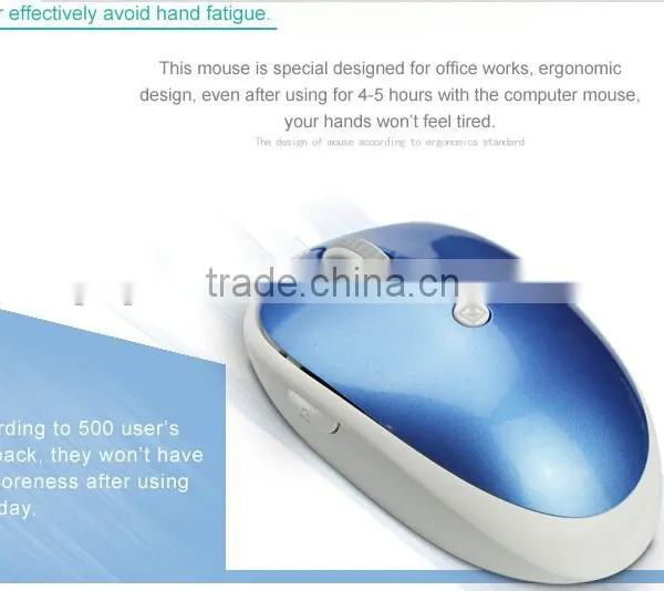 2015 Newest Wireless Optical Mouse With Mute Function and Show Desktop Function photo-4