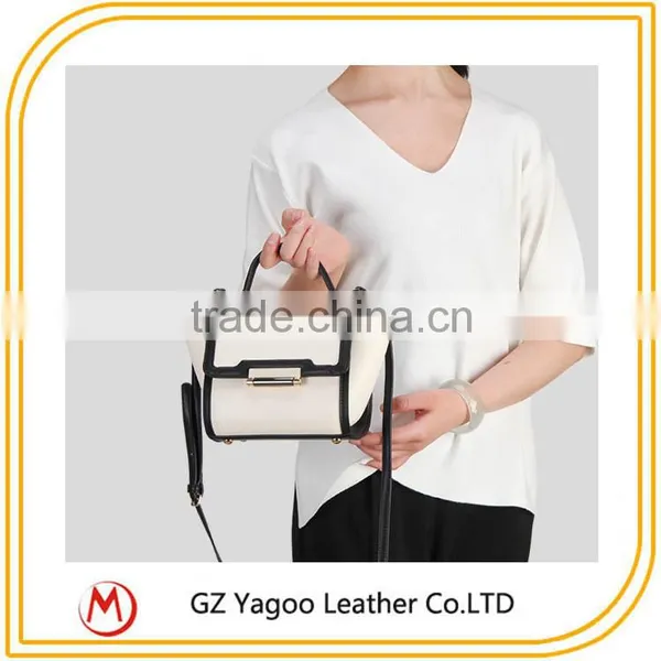 Wholesale PU Leather Women Bags Trendy Trapeze Bags Fashion Casual Lock Handbags Supplier's Choice photo-5