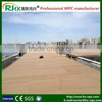 Commercial Anti-slip Wood Plastic Composite Board With Hollow and Solid Design for Outdoor Deck Floor Covering photo-5