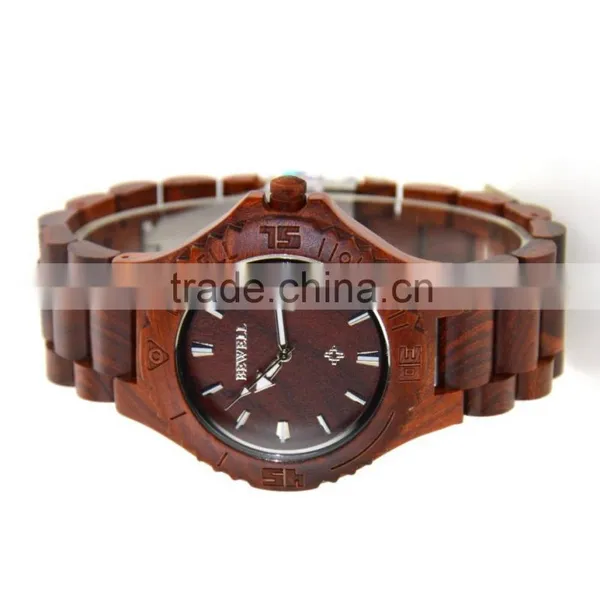 Hot Sale Factory Price BEWELL Wooden Watch ,high Quality With Japan Movment photo-6