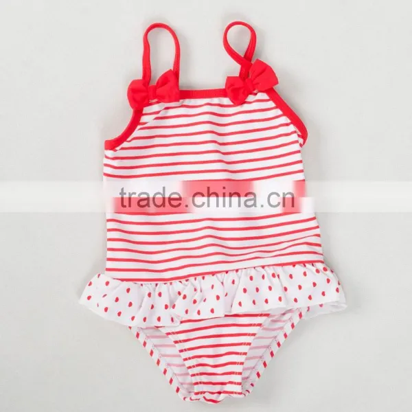Trade Assurance OEM Service Cute Lovely Young Child Girl Kids One-Piece Bikini Kids Swimwear photo-3