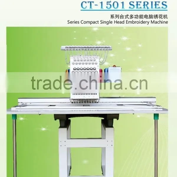 Single Head 15 Needles Cap Embroidery Machine