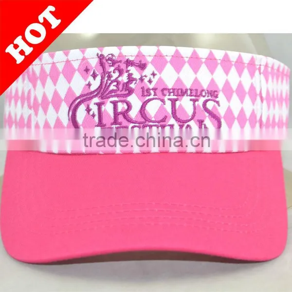 Woven Label Patch Embroidery Sun Visor Cap