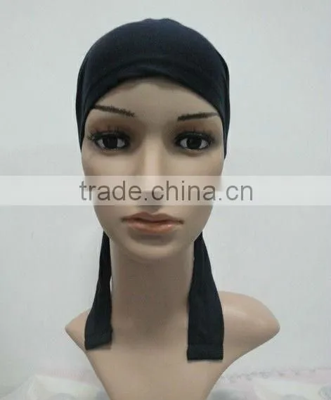 C005 New Muslim Tie Back Underscarf,cotton Underscarf and Hats