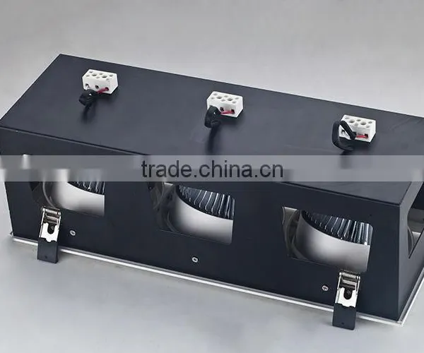 Anti-glare Optical Design Uniform Light Distribution High Power 3x45w Cob Led Grille Downlight photo-3