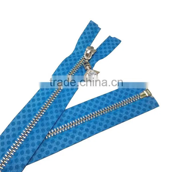 5# Custom Size Printing Design Auto Lock Close End Zipper for Man's Coat photo-2