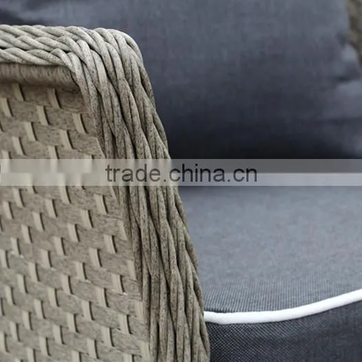 POPULAR ROUND PE RATTAN GARDEN SOFA photo-4