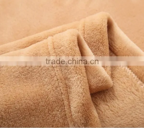 100% Polyester Solid Color Flannel Blaket for Adult photo-3