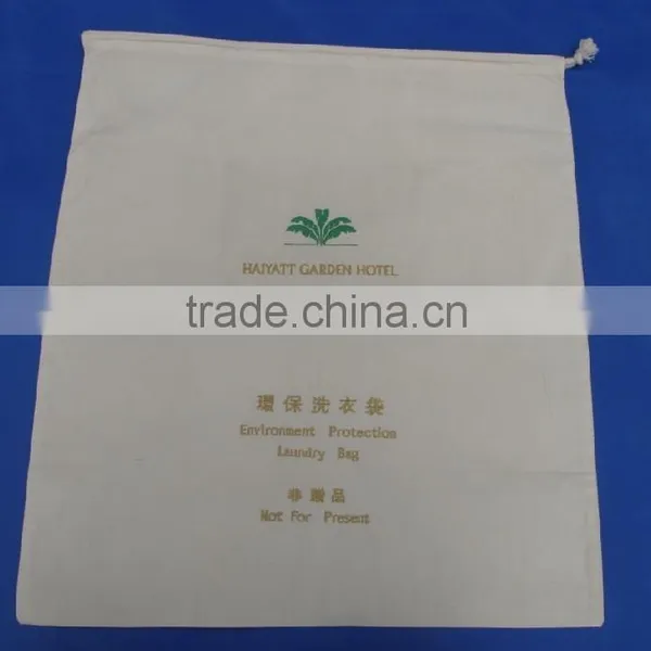 Wholesale Natural Cotton Drawstring Laundry Bag photo-4