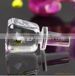 Elegant Laser Engraving Crystal Wine Bottle Stopper for Souvenir Gift photo-3