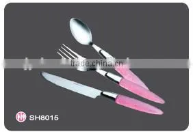 Stainless Steel Cutlery Set With Plastic Handle photo-2