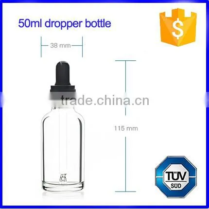 Empty 50ml Glass Dropper Bottles Perfume, Clear Glasss Bottle Quality Choice Supplier's Choice photo-3